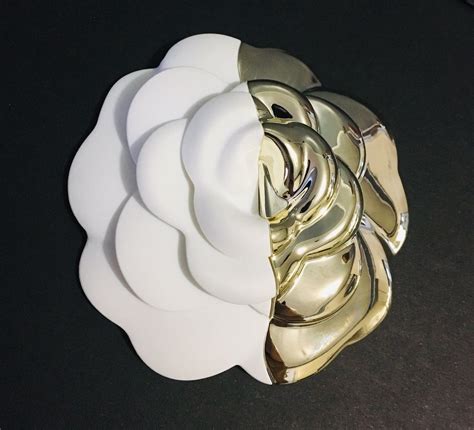 chanel camellia flower brooch|chanel vintage brooch.